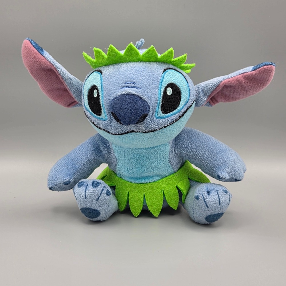 Disney Stitch Hula Plush Blue Stuffed Animal Just Play Lilo and Stitch Kids Toy